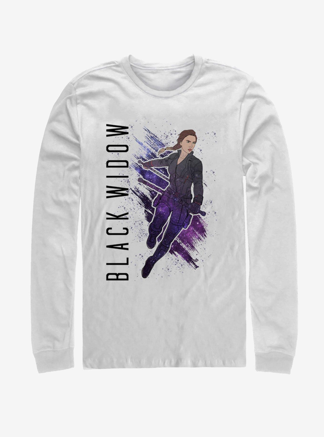 Marvel Avengers: Endgame Black Widow Painted Long Sleeve T-Shirt, , hi-res