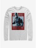 Marvel Avengers: Endgame Captain Poster Long Sleeve T-Shirt, WHITE, hi-res