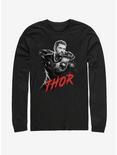 Marvel Avengers: Endgame High Contrast Thor Long Sleeve T-Shirt, BLACK, hi-res