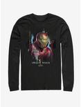 Marvel Avengers: Endgame Ironman Portrait Long Sleeve T-Shirt, BLACK, hi-res