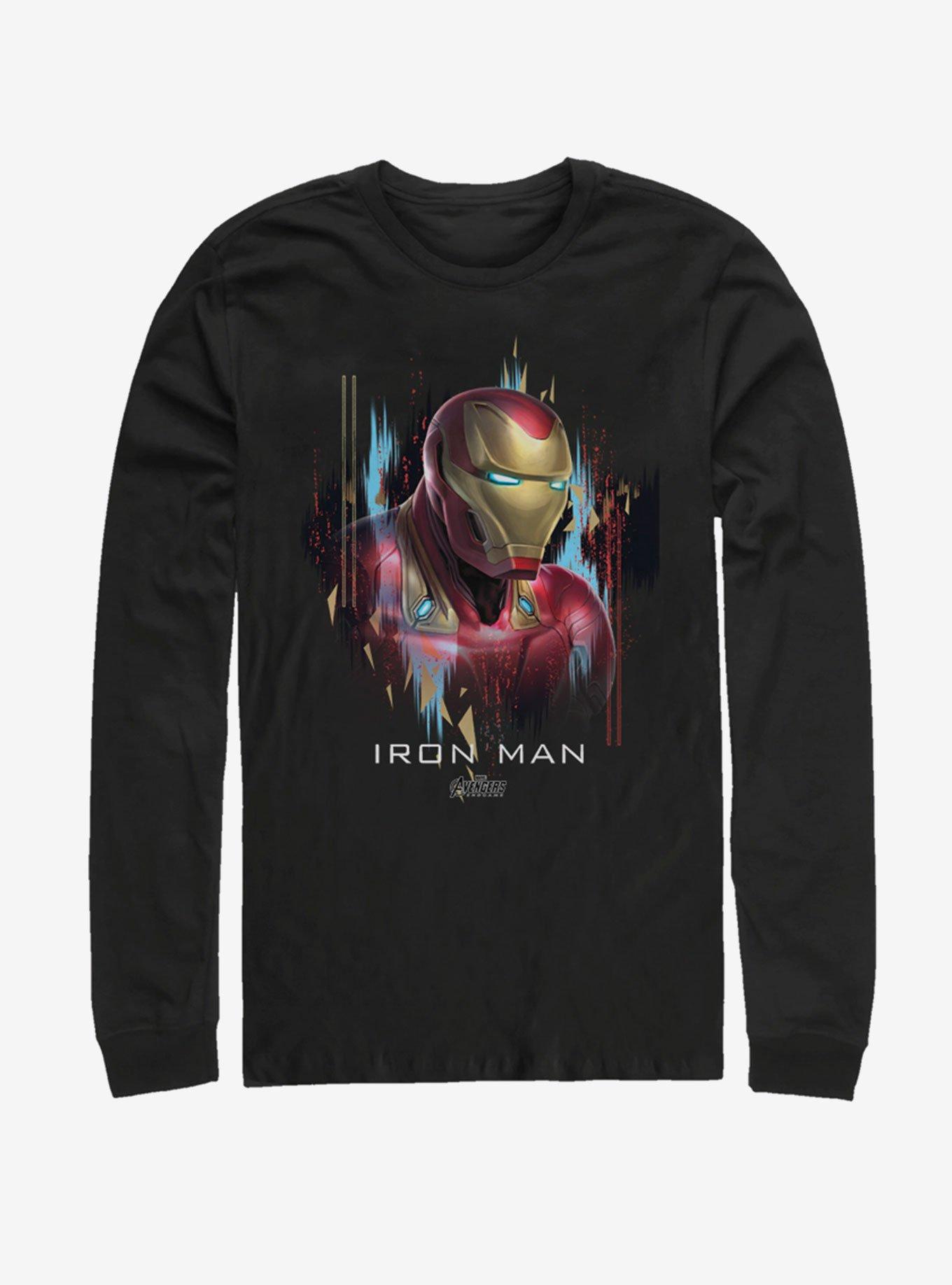 Marvel Avengers: Endgame Ironman Portrait Long Sleeve T-Shirt, , hi-res