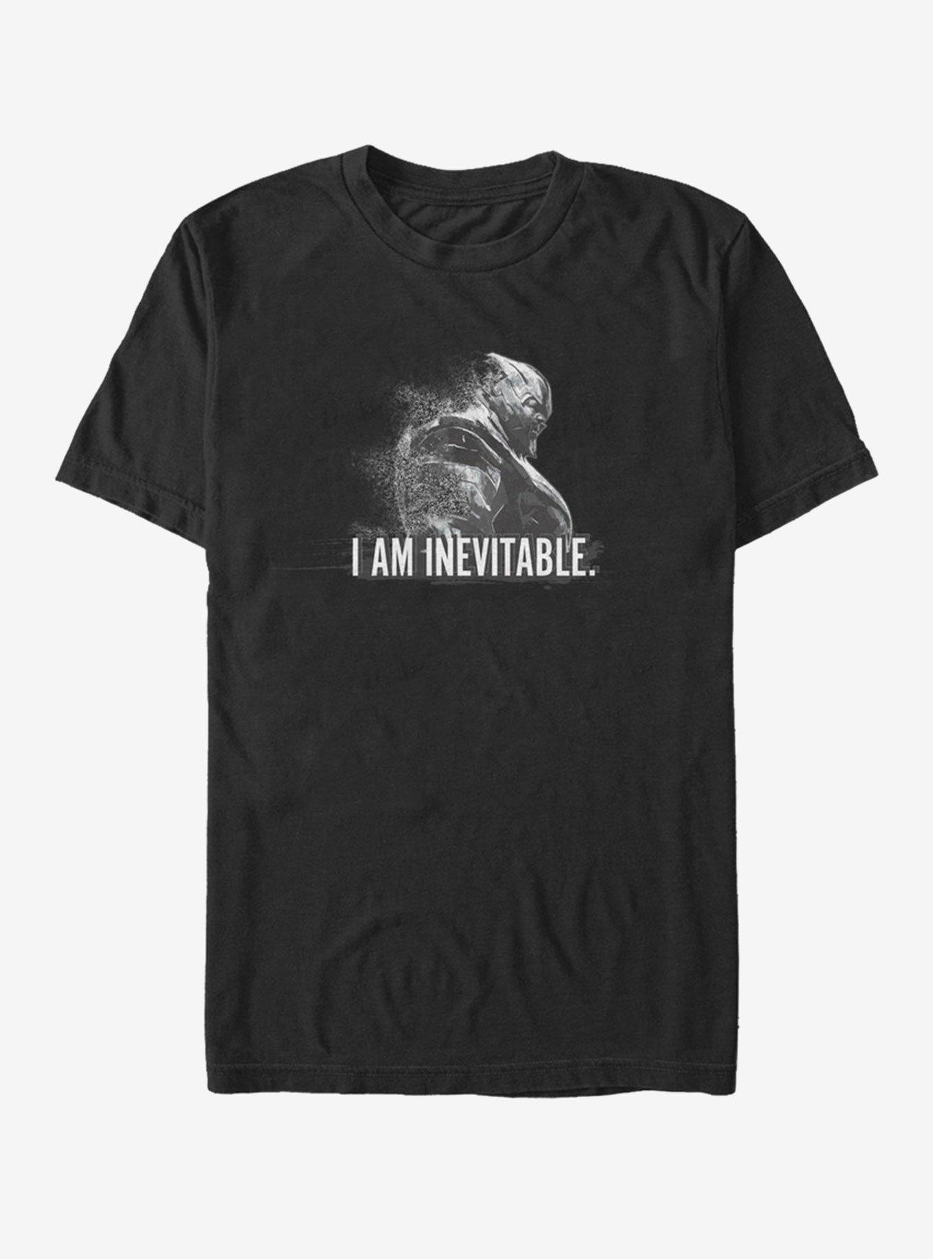 Marvel Avengers: Endgame Thanos Inevitable T-Shirt, BLACK, hi-res
