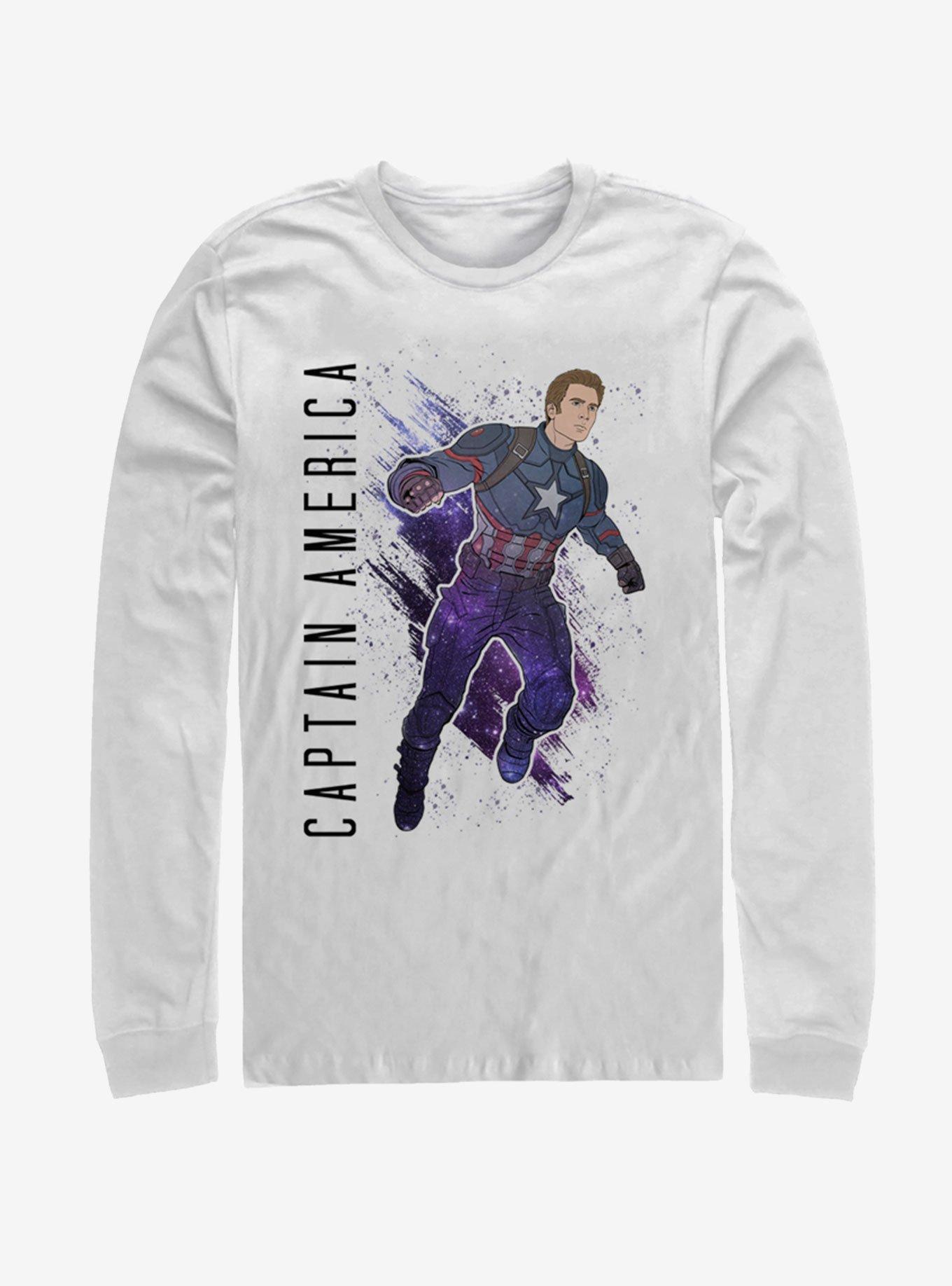 Marvel Avengers: Endgame Captain America Painted Long Sleeve T-Shirt, , hi-res