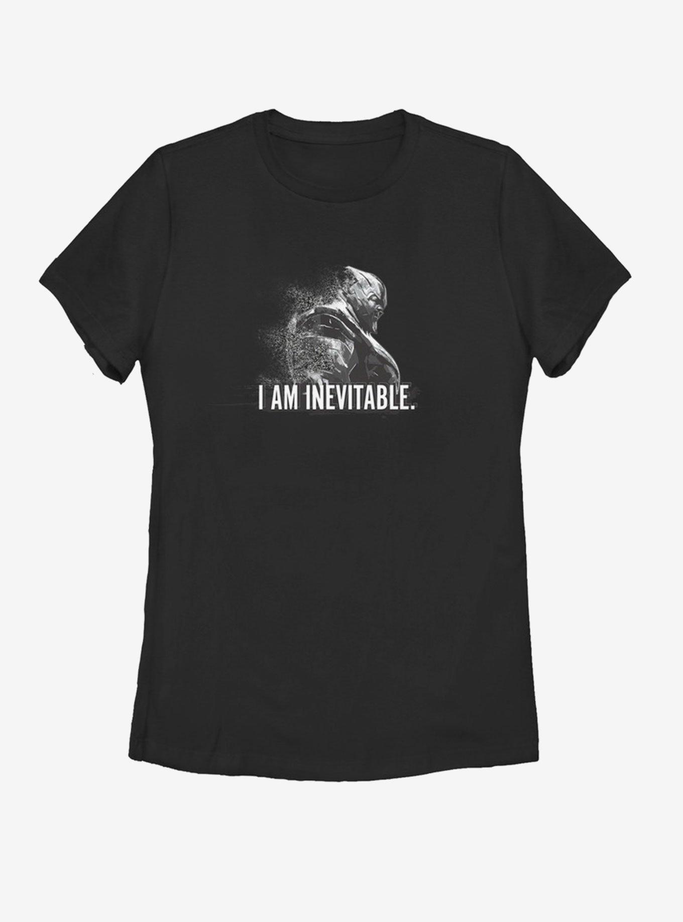 Marvel Avengers: Endgame Thanos Inevitable Womens T-Shirt, BLACK, hi-res