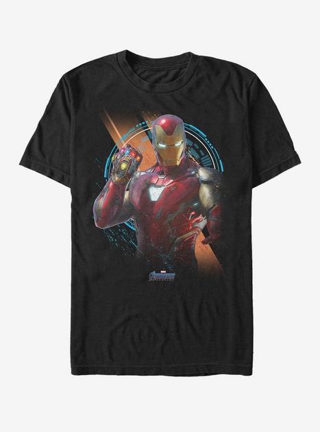 Marvel Avengers: Endgame Gauntlet Iron Man T-Shirt - BLACK | BoxLunch