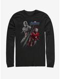 Marvel Avengers: Endgame Cap Ironman Long Sleeve T-Shirt, BLACK, hi-res