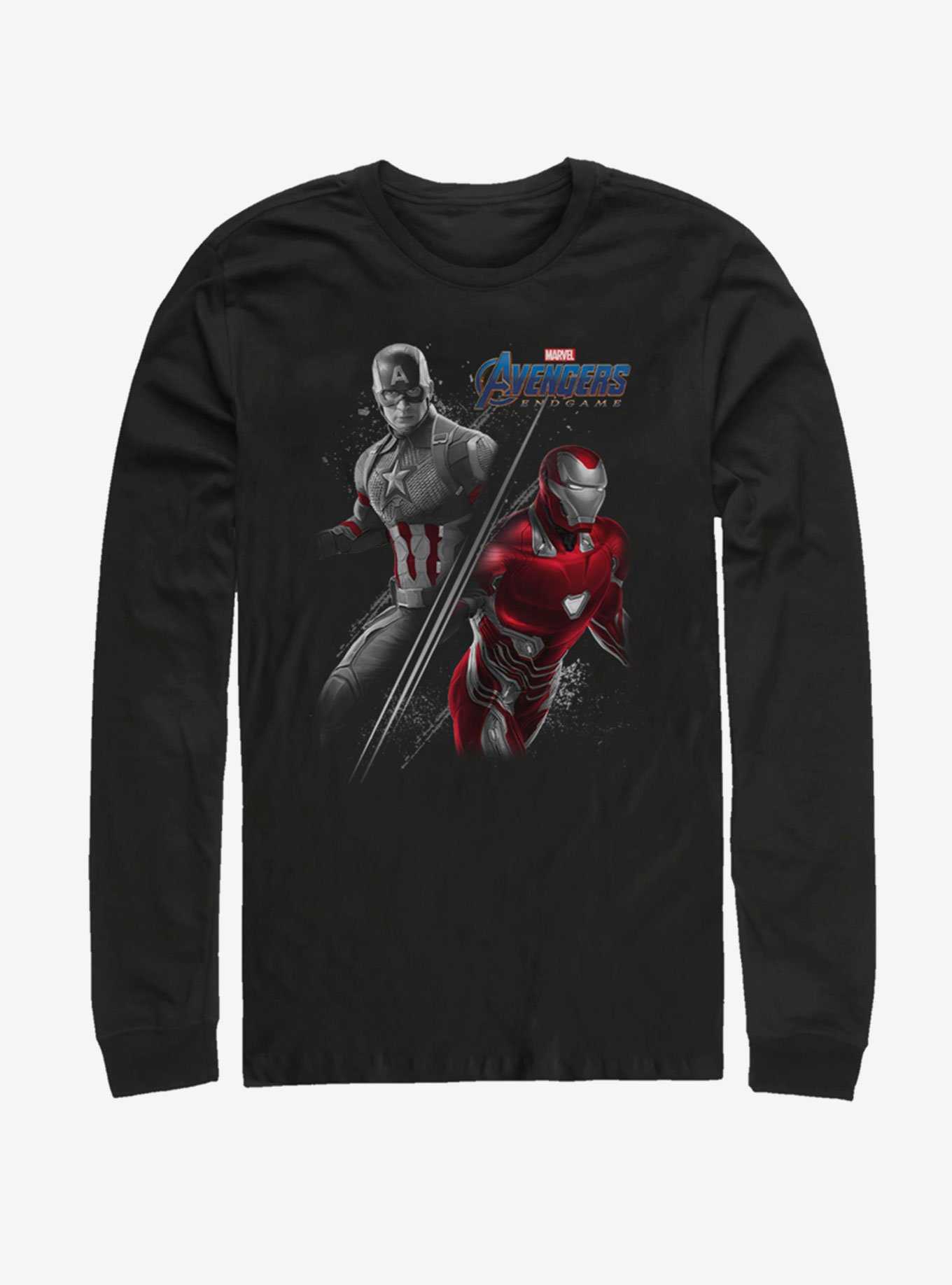 Marvel Avengers: Endgame Cap Ironman Long Sleeve T-Shirt, , hi-res