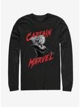 Marvel Avengers: Endgame High Contrast Captain Long Sleeve T-Shirt, BLACK, hi-res