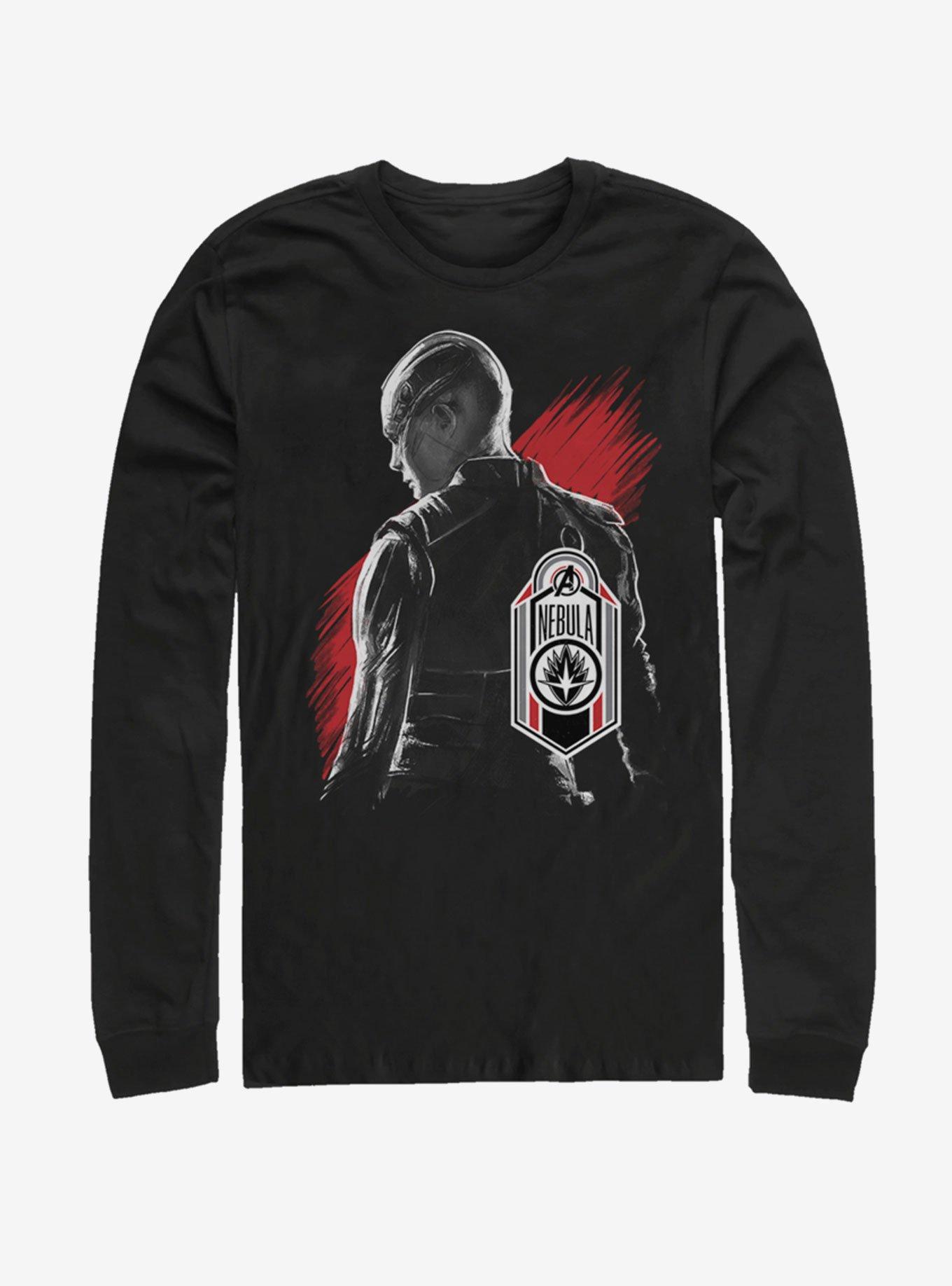 Marvel Avengers: Endgame Nebula Tag Long Sleeve T-Shirt, BLACK, hi-res