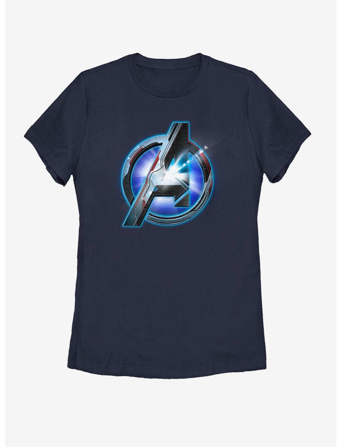 Marvel Avengers: Endgame Tech Logo Womens T-Shirt, NAVY, hi-res