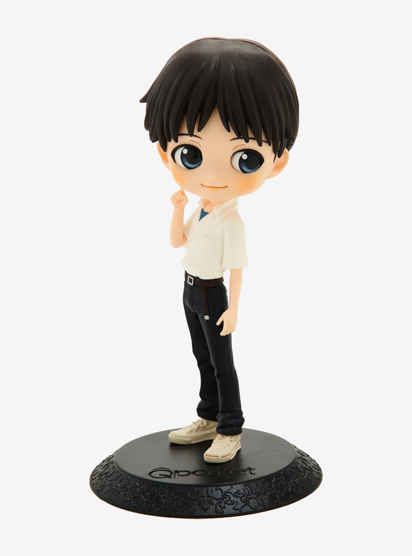 Banpresto Evangelion Q Posket Shinji Ikari Vinyl Figure, , hi-res