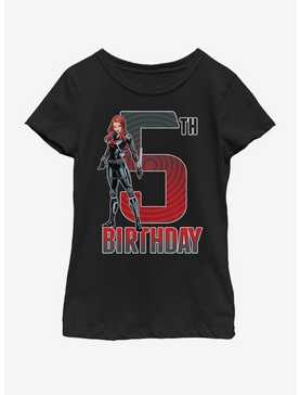 Marvel Black Widow 5th Bday Youth Girls T-Shirt, , hi-res