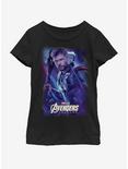Marvel Avengers: Endgame Space Thor Youth Girls T-Shirt, BLACK, hi-res