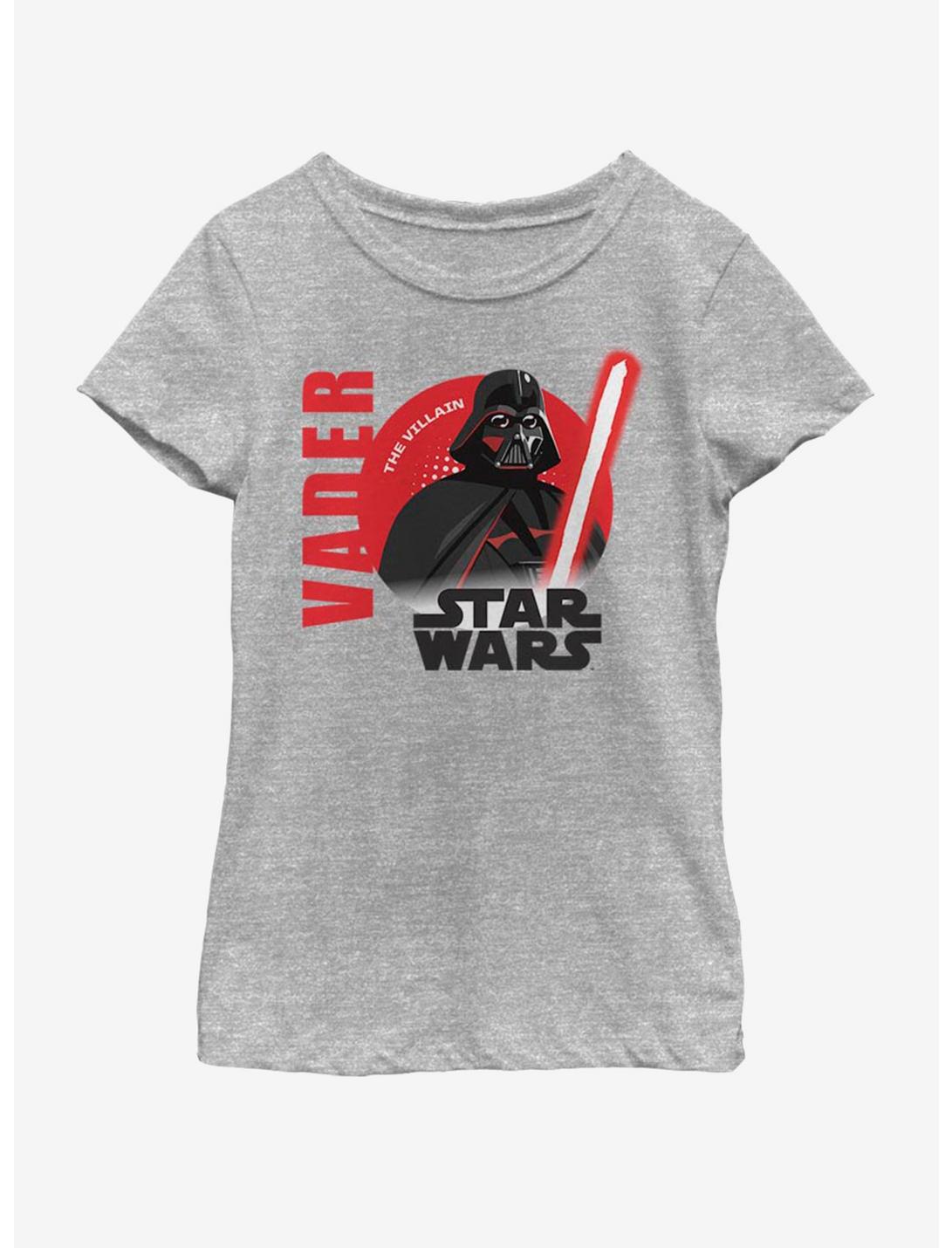 Star Wars Vader Sun Youth Girls T-Shirt, ATH HTR, hi-res