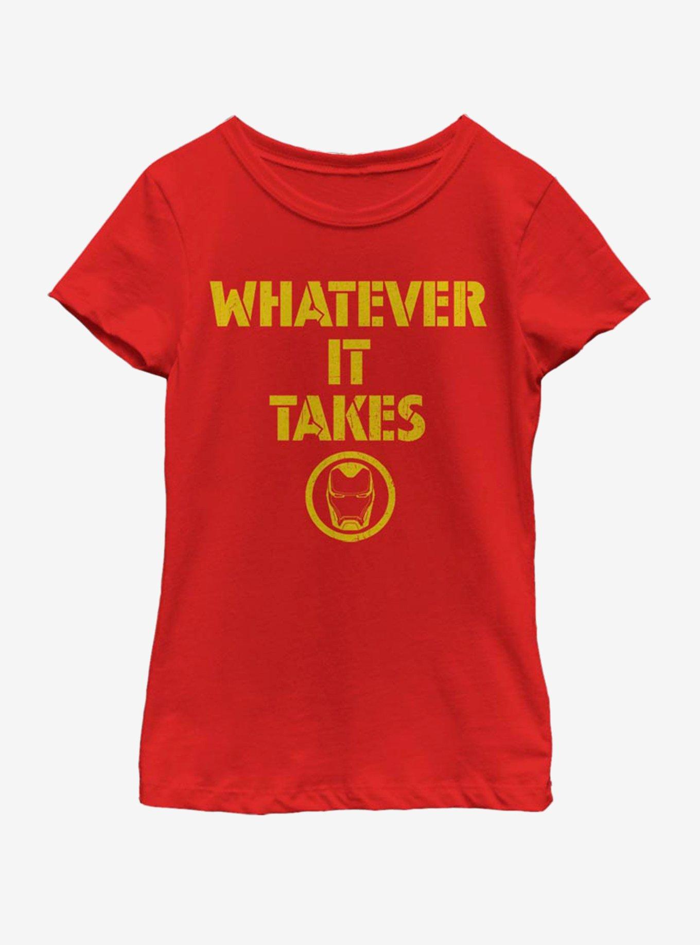 Marvel Avengers: Endgame Ironman Spirit Youth Girls T-Shirt, RED, hi-res