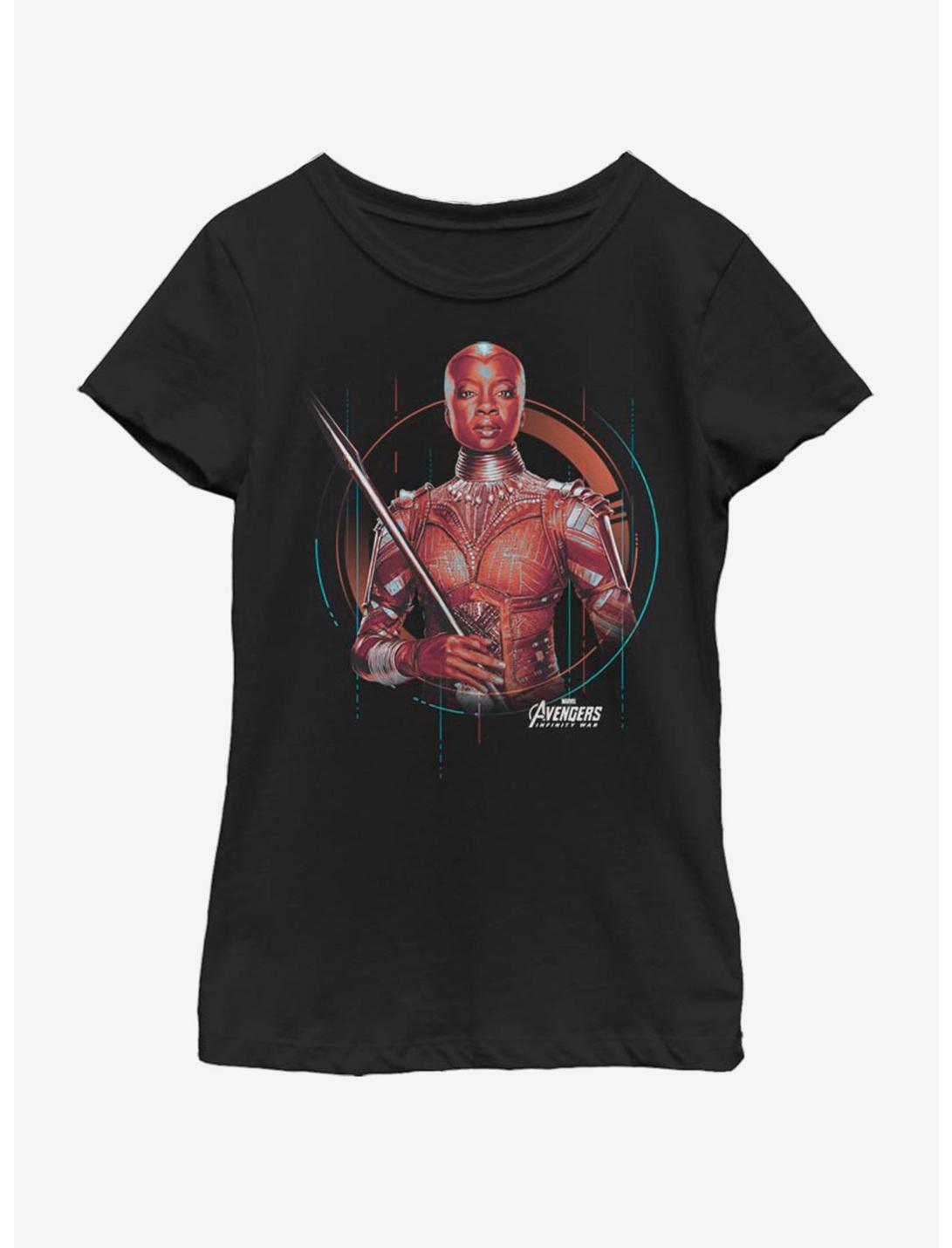 Marvel Black Panther Okoye Tech Youth Girls T-Shirt, BLACK, hi-res
