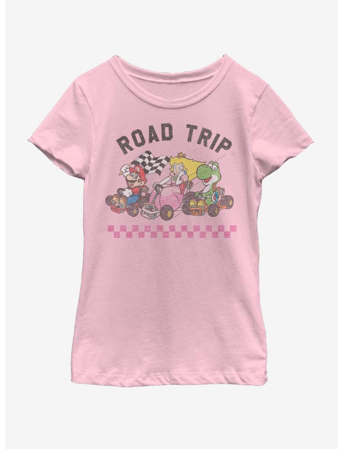 Nintendo Roadtripin Mario Youth Girls T-Shirt, PINK, hi-res