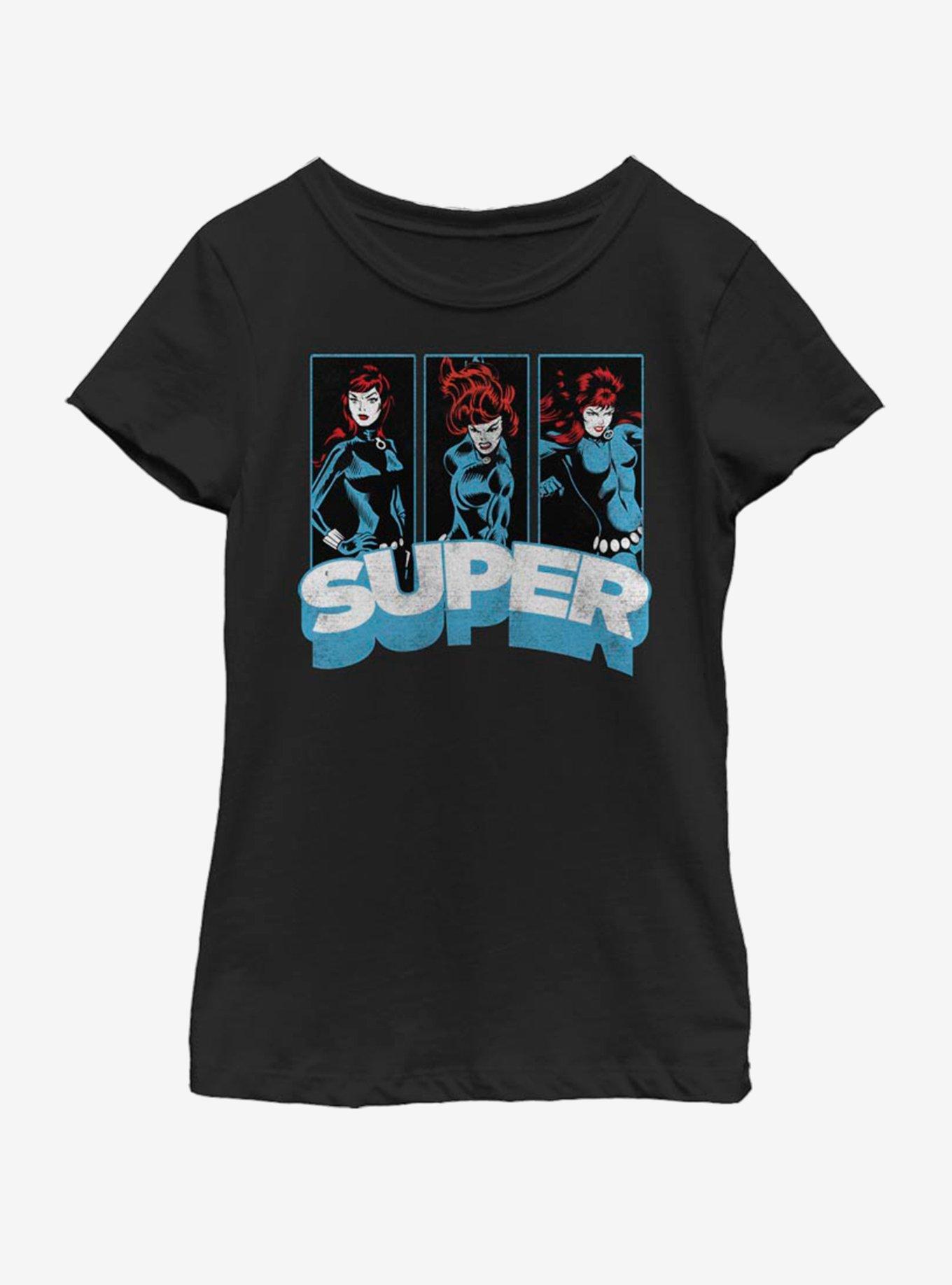 Marvel Black Widow Super Youth Girls T-Shirt, , hi-res