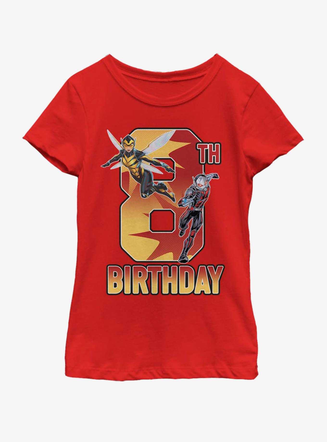 Marvel Antman Wasp Ant 8th Bday Youth Girls T-Shirt, , hi-res