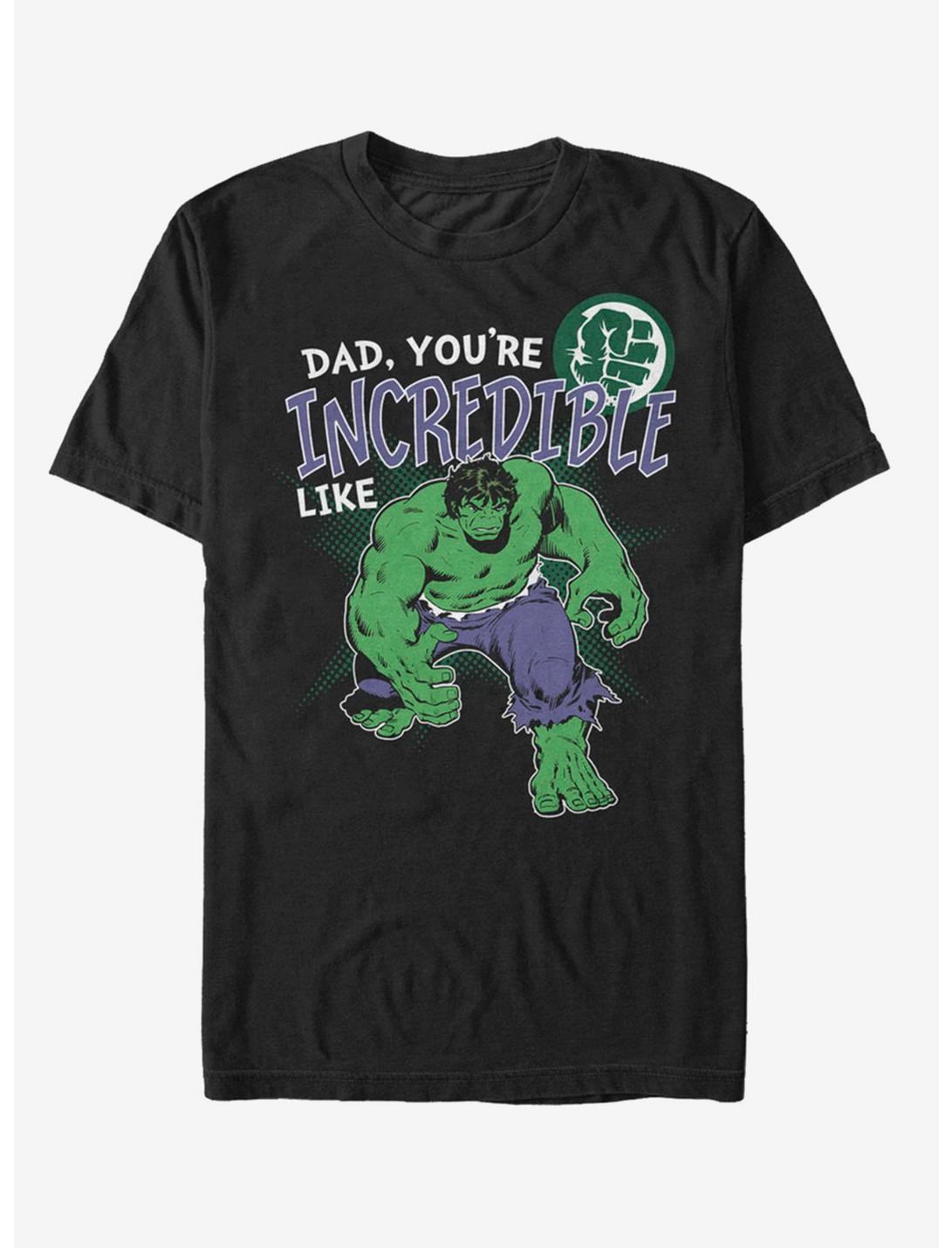 Marvel Hulk Incredible Like Dad T-Shirt, BLACK, hi-res