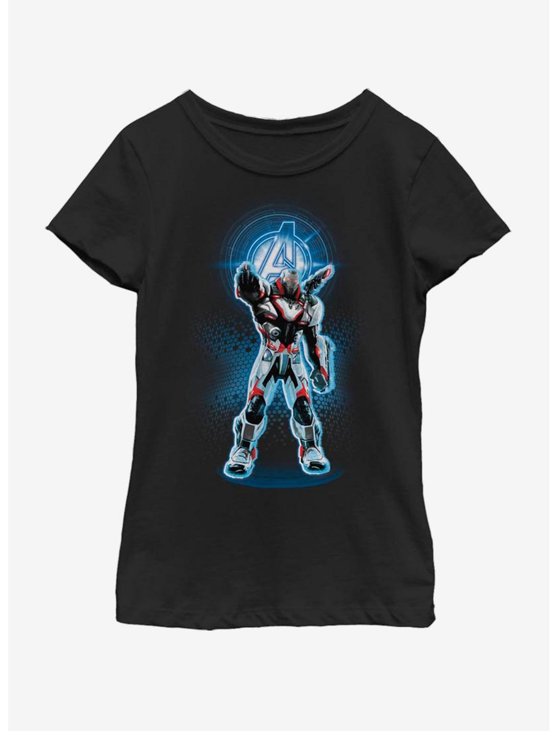 Marvel Avengers: Endgame Avenger War Machine Youth Girls T-Shirt, BLACK, hi-res