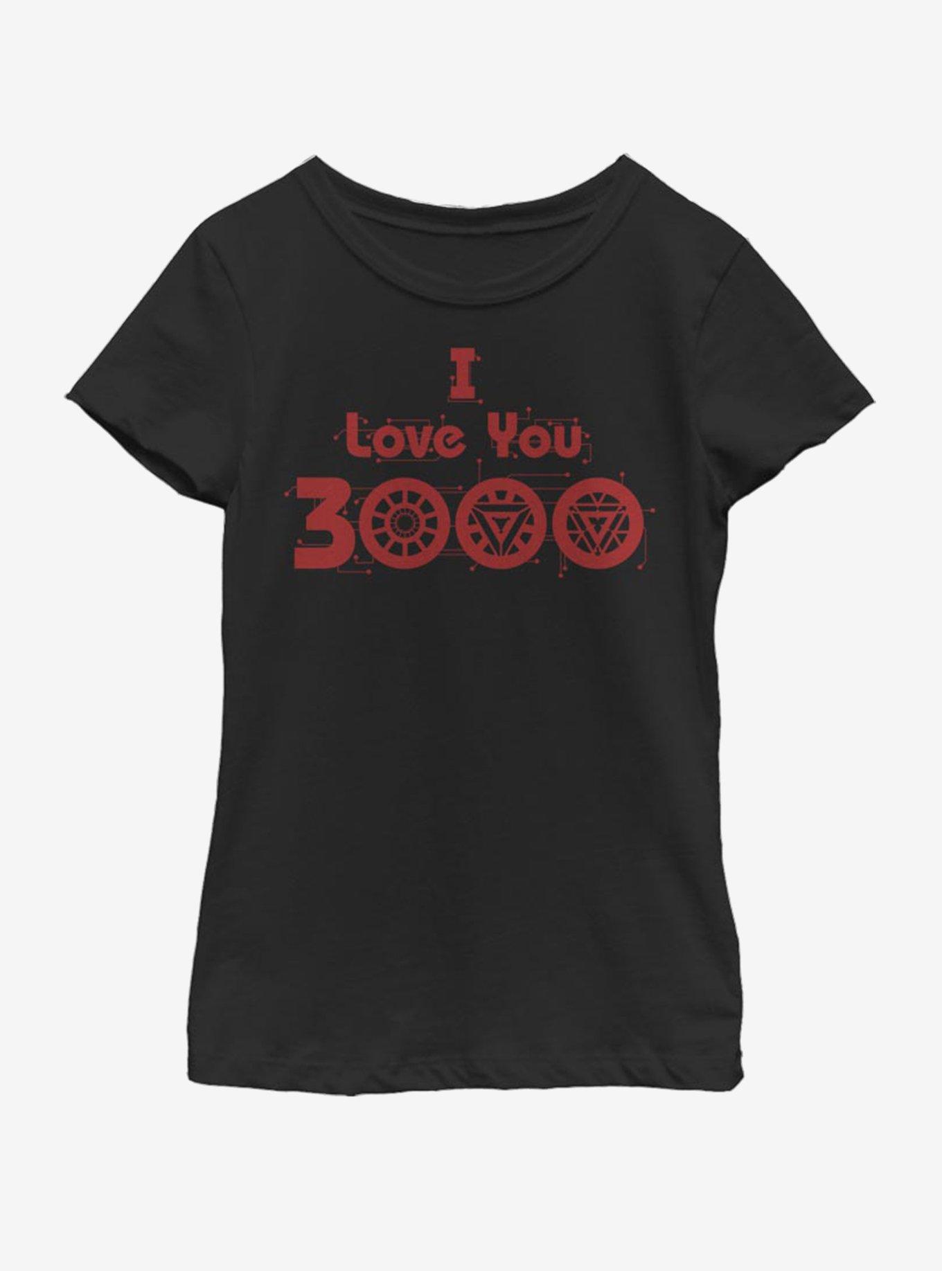 Marvel Avengers: Endgame Love Circuits Youth Girls T-Shirt, BLACK, hi-res