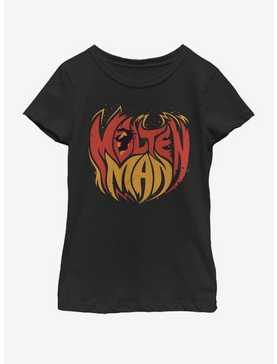 Marvel Spiderman Far From Home Molten Man Flames Youth Girls T-Shirt, , hi-res