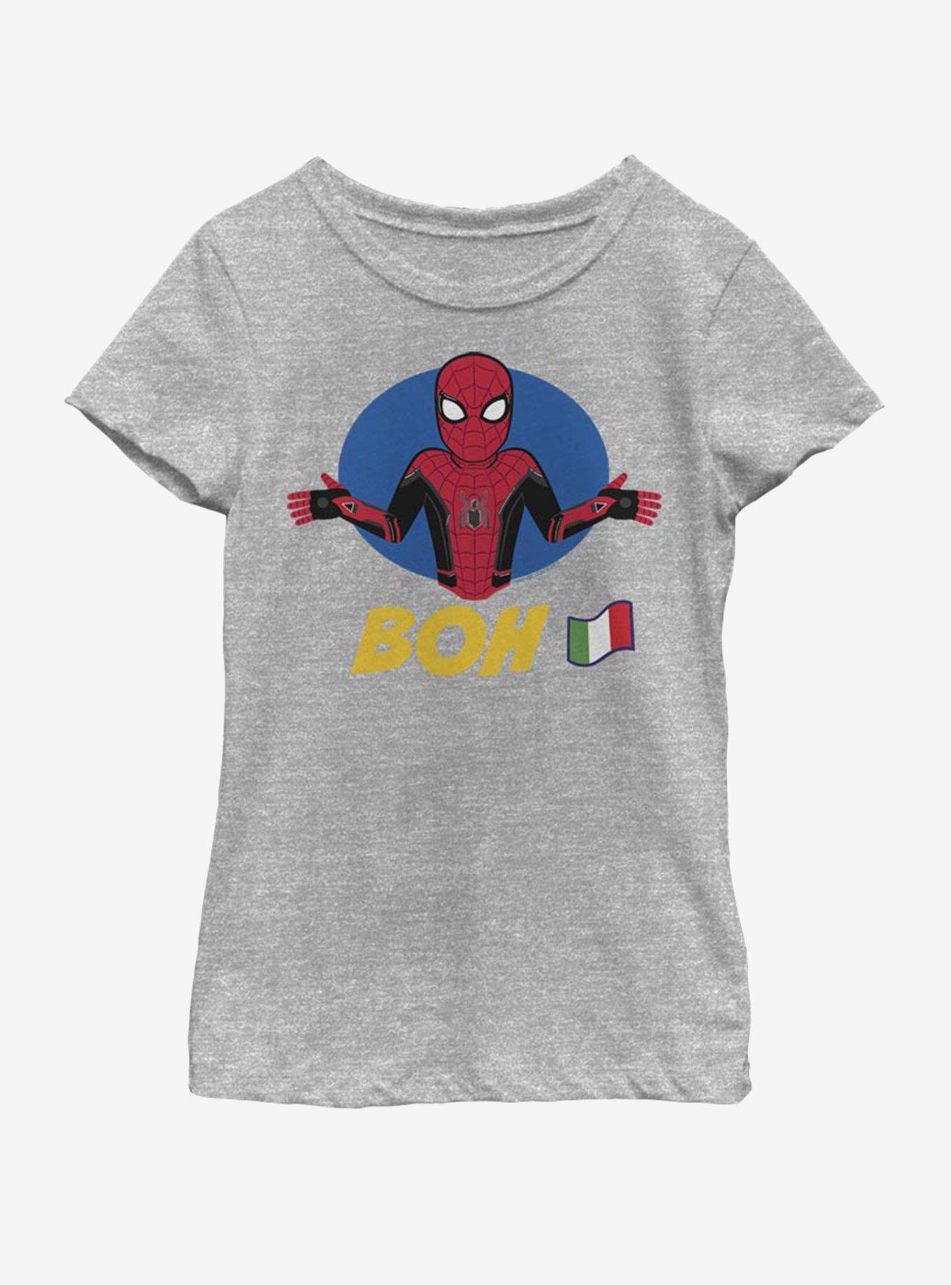 Marvel Spiderman Far From Home BOH Spiderman Youth Girls T-Shirt, ATH HTR, hi-res