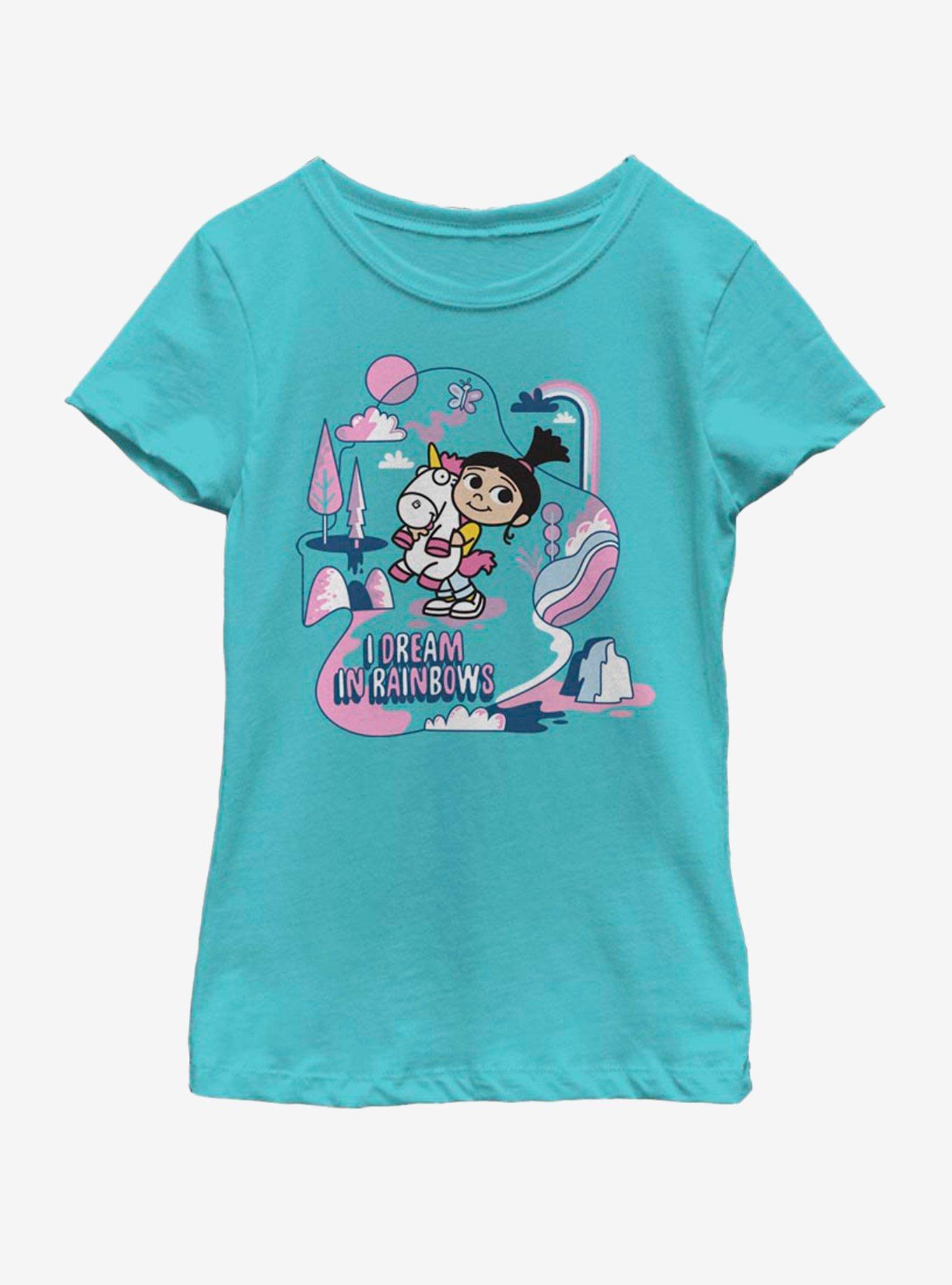 Despicable Me Dream In Rainbows Youth T-Shirt, TAHI BLUE, hi-res