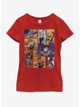 Marvel Group Blocks Youth Girls T-Shirt, RED, hi-res