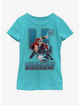 Marvel Thor 4th Bday Youth Girls T-Shirt, , hi-res