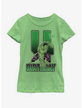 Marvel Hulk 4th Bday Youth Girls T-Shirt, , hi-res
