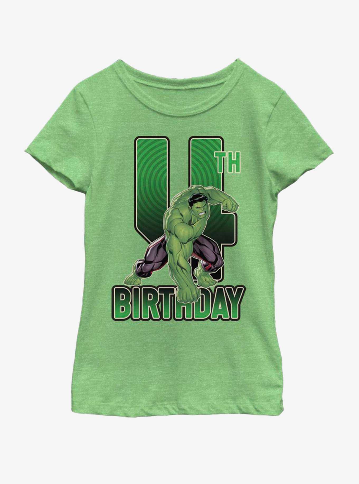 Marvel Hulk 4th Bday Youth Girls T-Shirt, , hi-res