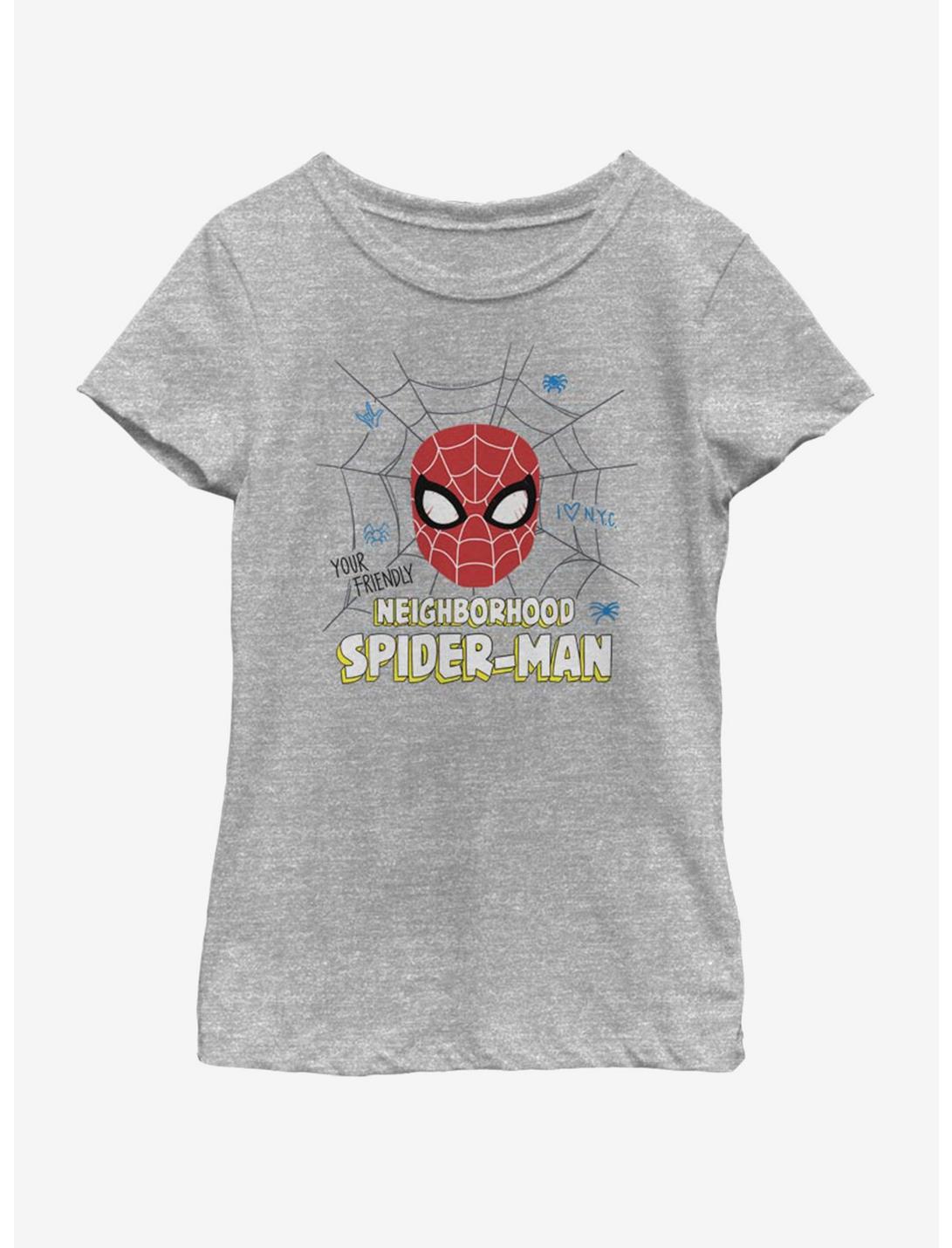 Marvel Spiderman Far From Home Friendly Neighborhood Youth Girls T-Shirt, ATH HTR, hi-res