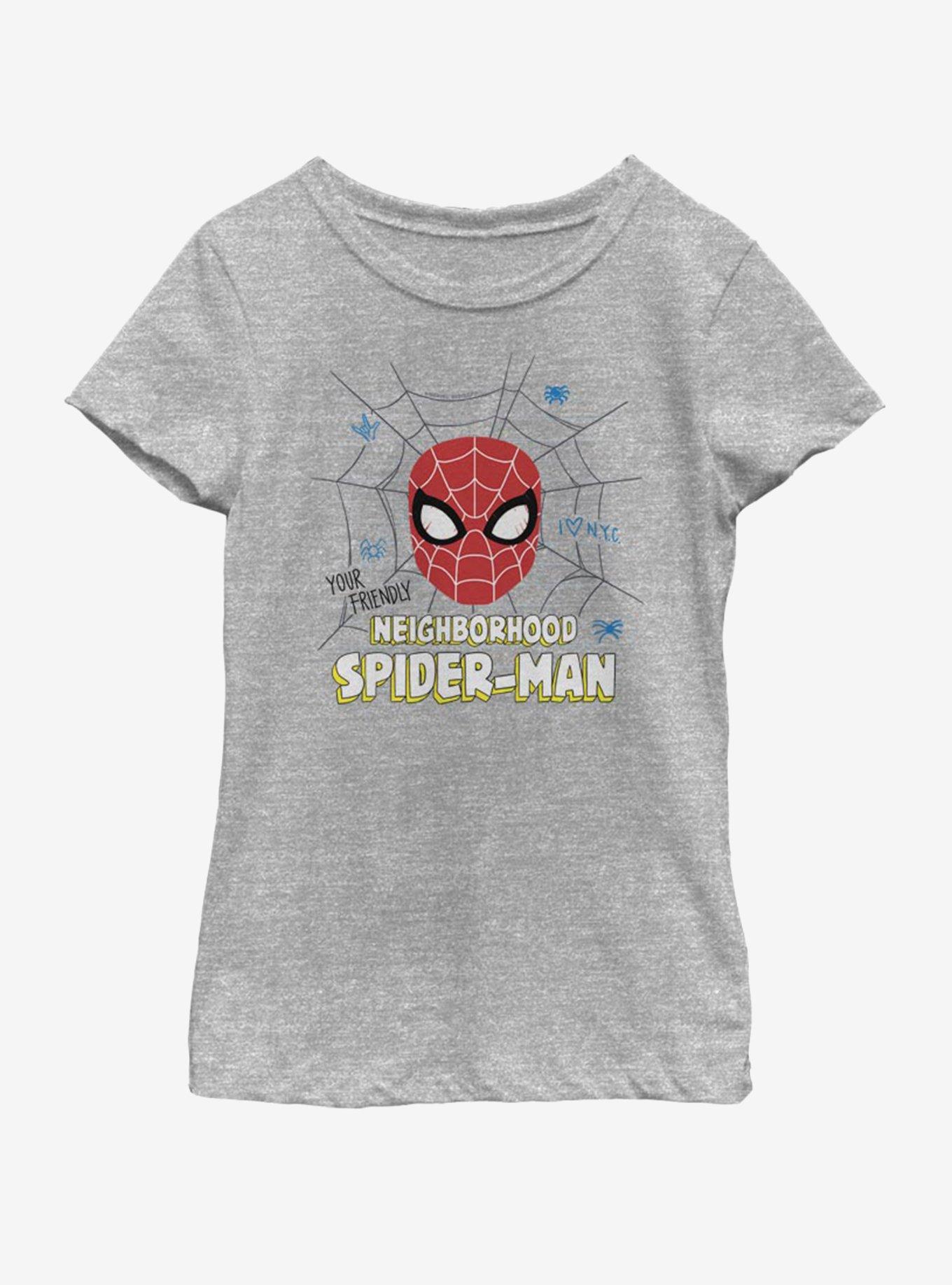 Marvel Spiderman Far From Home Friendly Neighborhood Youth Girls T-Shirt, , hi-res