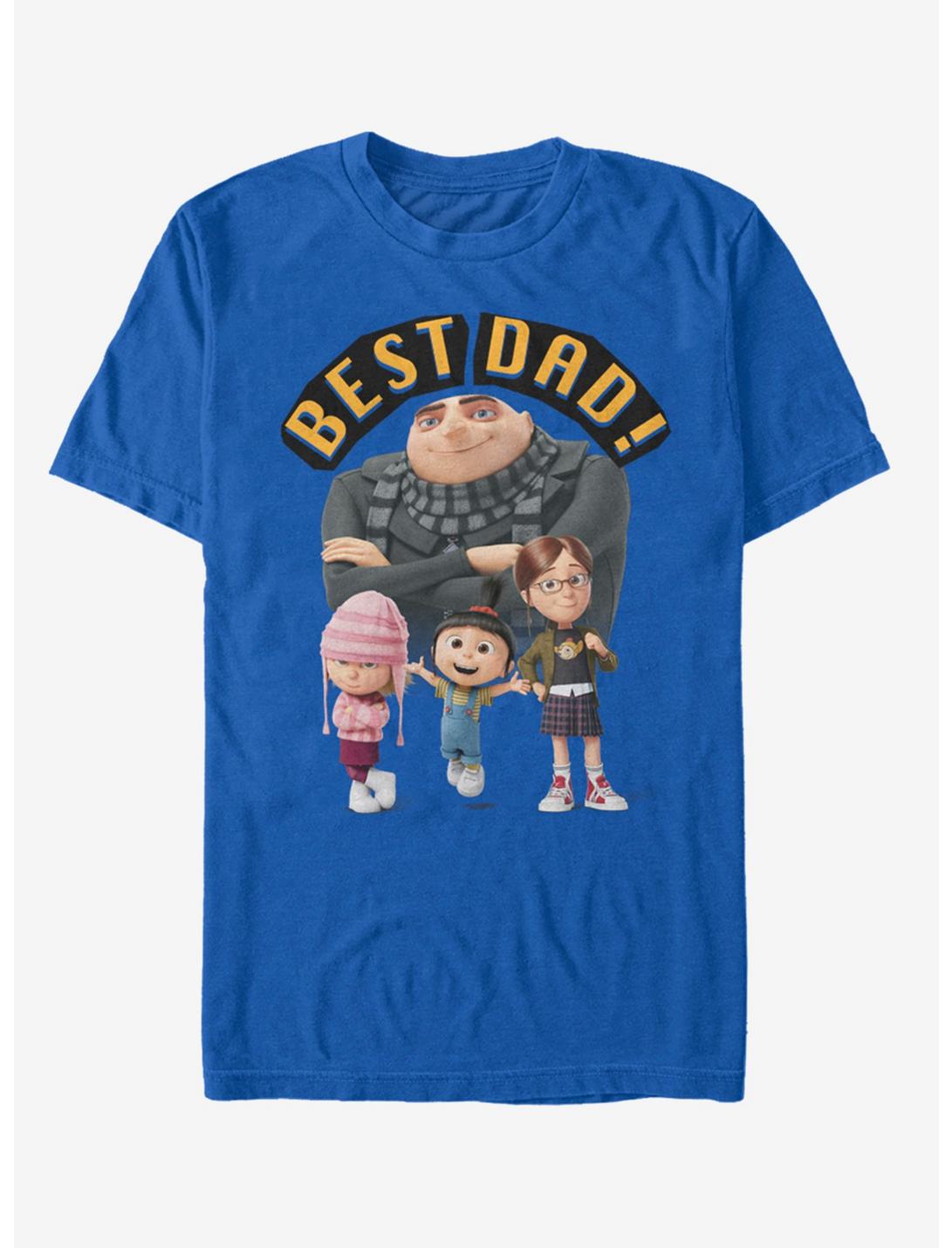 Universal Despicable Me Best Dad T-Shirt, ROYAL, hi-res