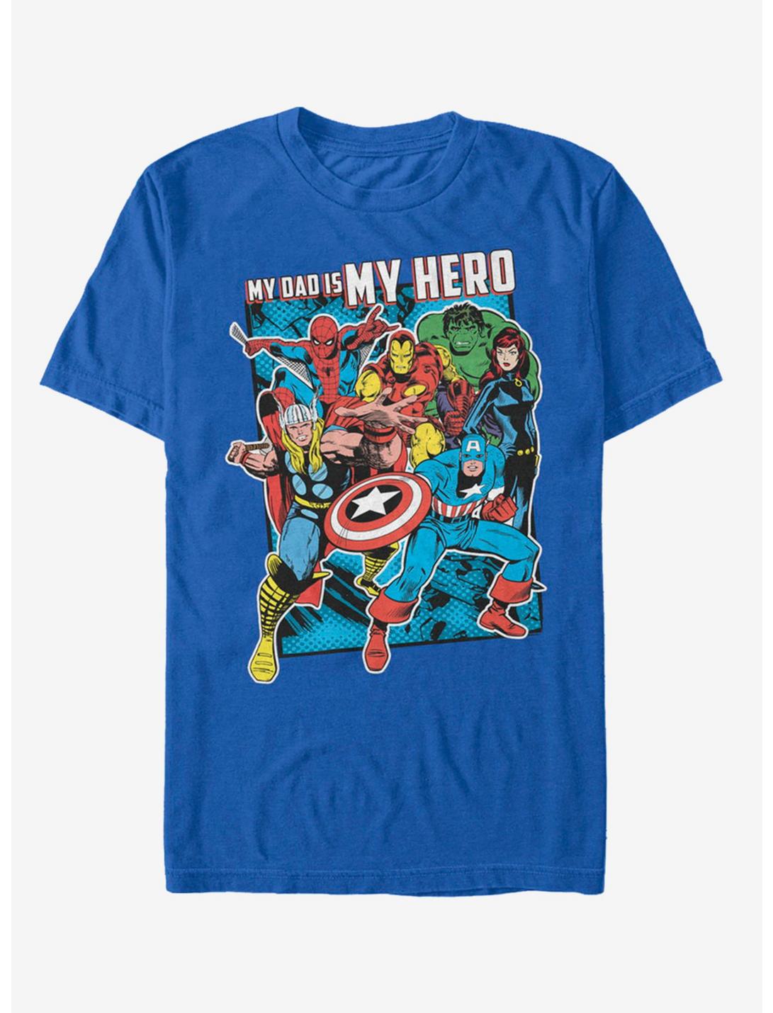 Marvel Hero Dad Heros T-Shirt, ROYAL, hi-res