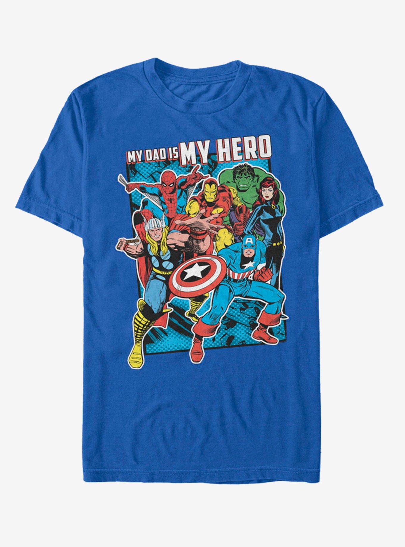 Marvel Hero Dad Heros T-Shirt, ROYAL, hi-res