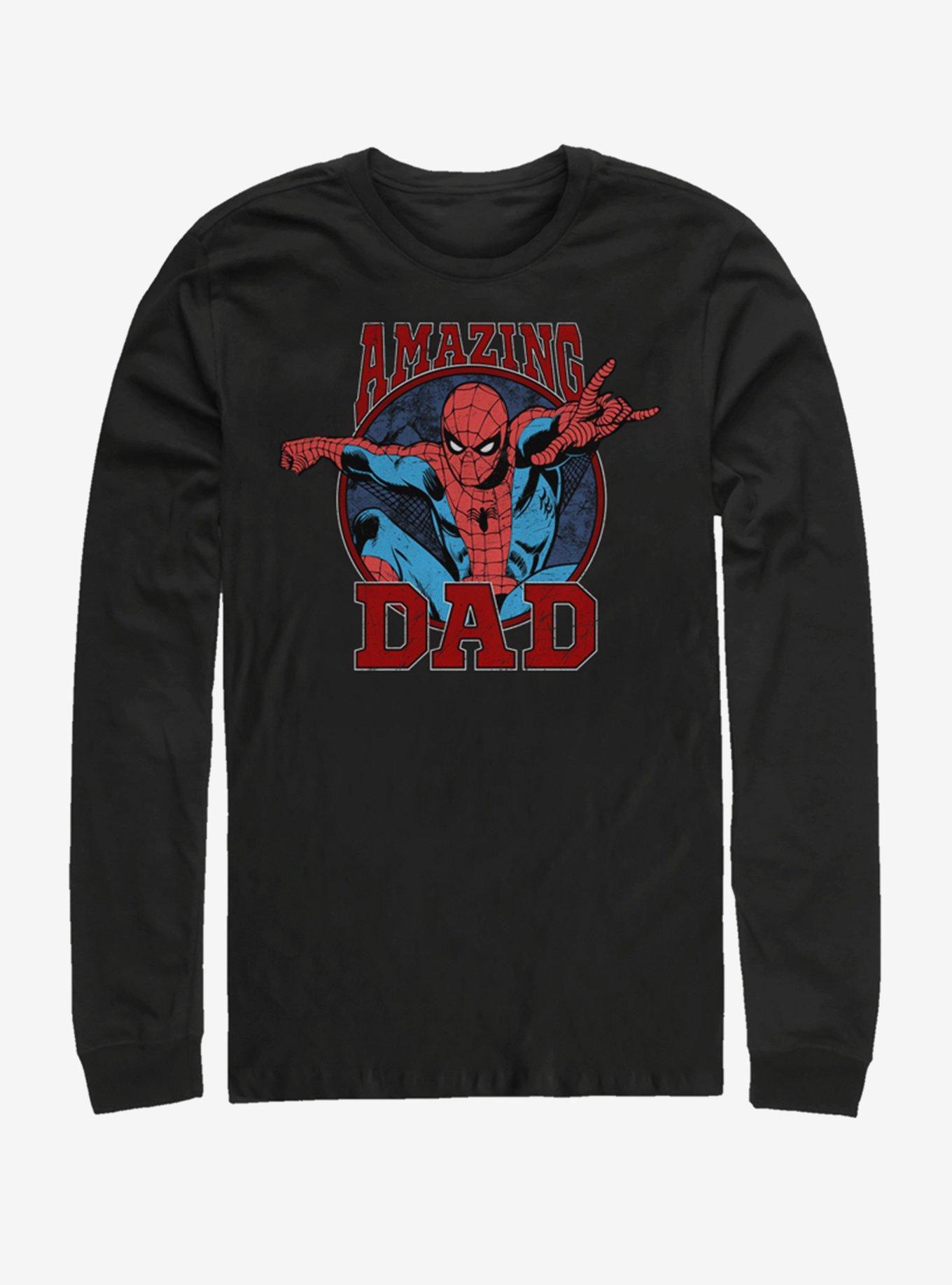 Marvel Spiderman Amazing Dad Long Sleeve T-Shirt, , hi-res