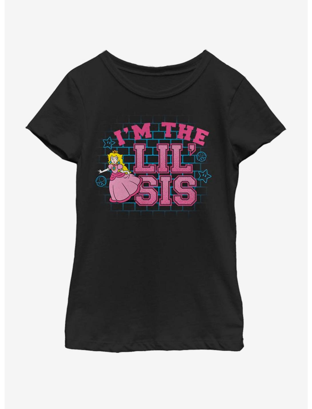 Nintendo Little Sis Youth Girls T-Shirt, BLACK, hi-res