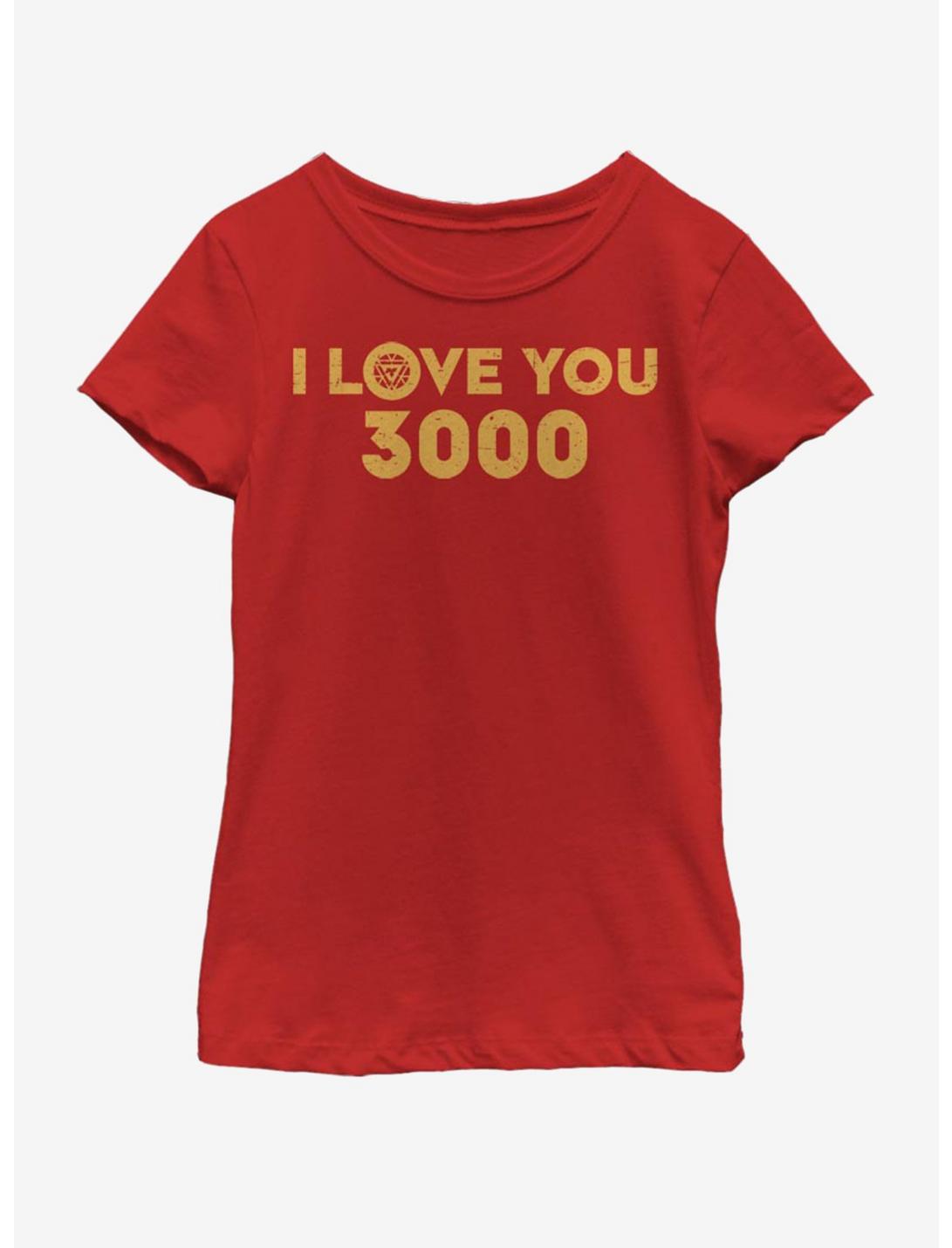Marvel Avengers: Endgame Love 3000 Youth Girls T-Shirt, RED, hi-res