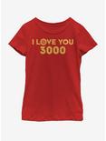Marvel Avengers: Endgame Love 3000 Youth Girls T-Shirt, RED, hi-res
