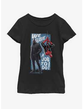 Marvel Spiderman Far From Home Job To Do Youth Girls T-Shirt, , hi-res