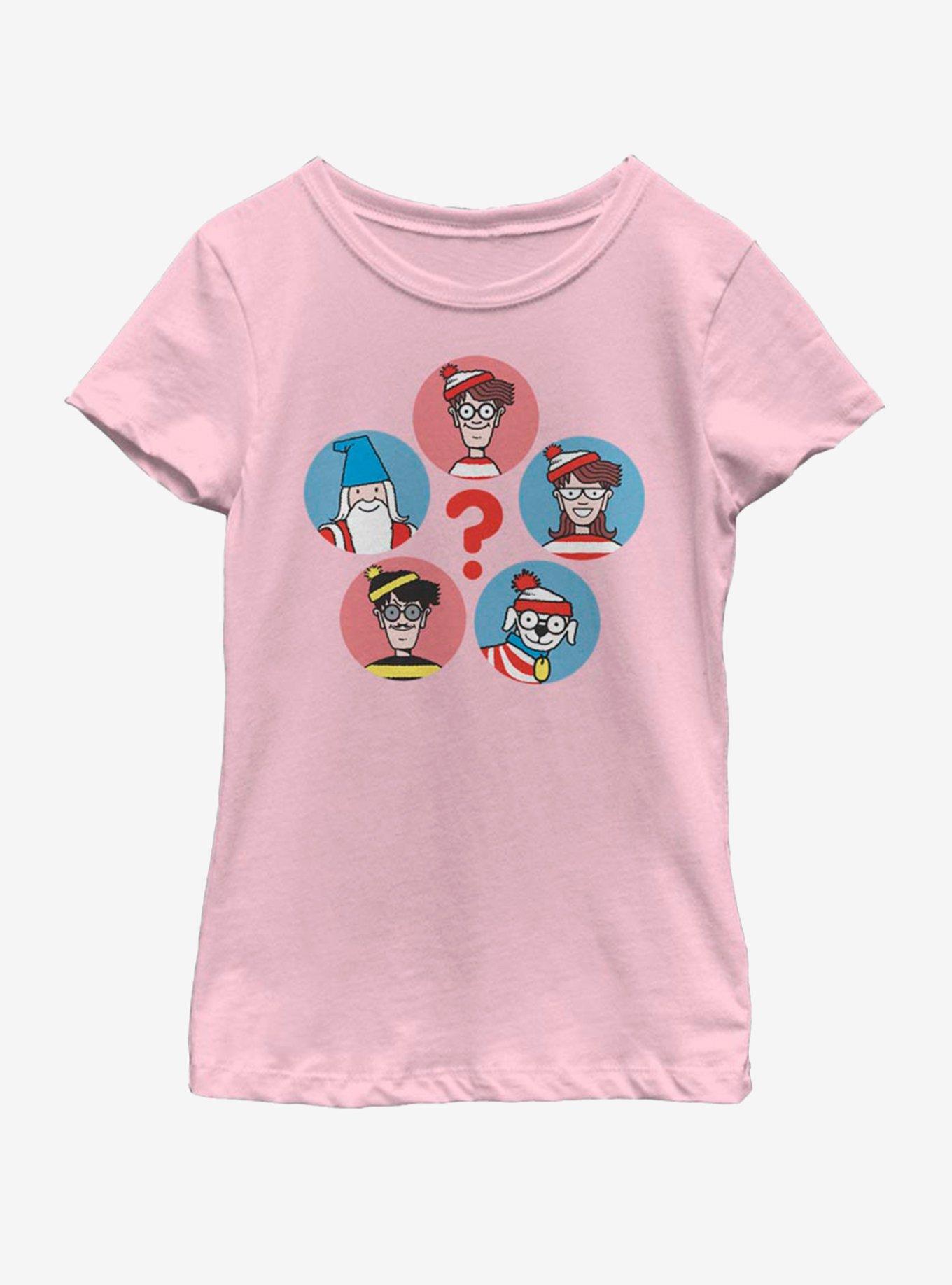 Where's Waldo Where Youth Girls TShirt PINK BoxLunch