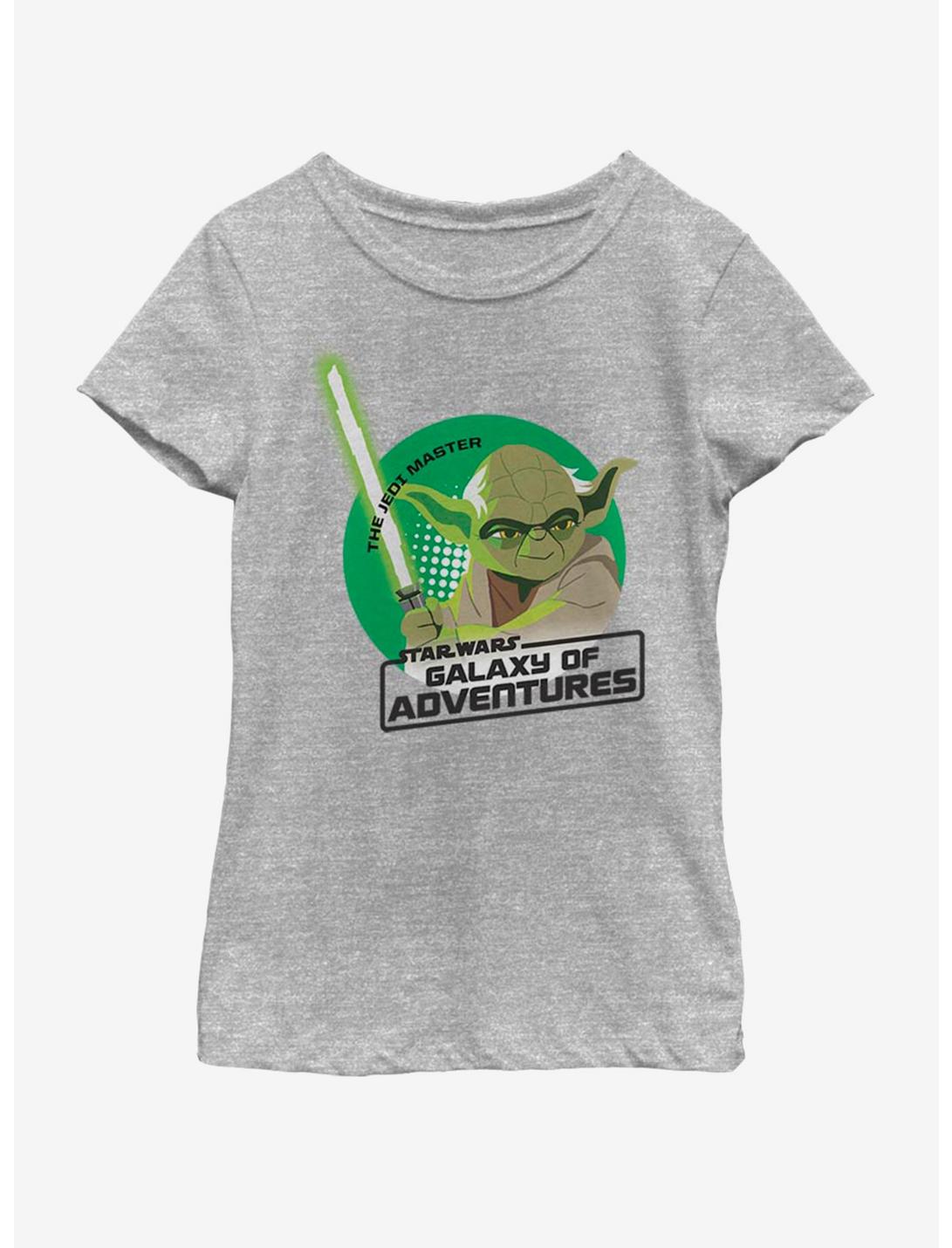 Star Wars Yoda Sun Youth Girls T-Shirt, ATH HTR, hi-res