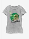 Star Wars Yoda Sun Youth Girls T-Shirt, ATH HTR, hi-res