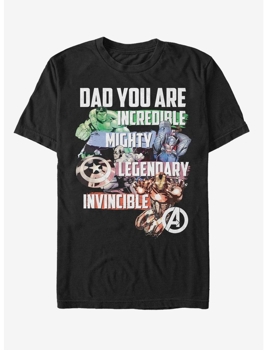 Marvel Avenger Dad T-Shirt, BLACK, hi-res