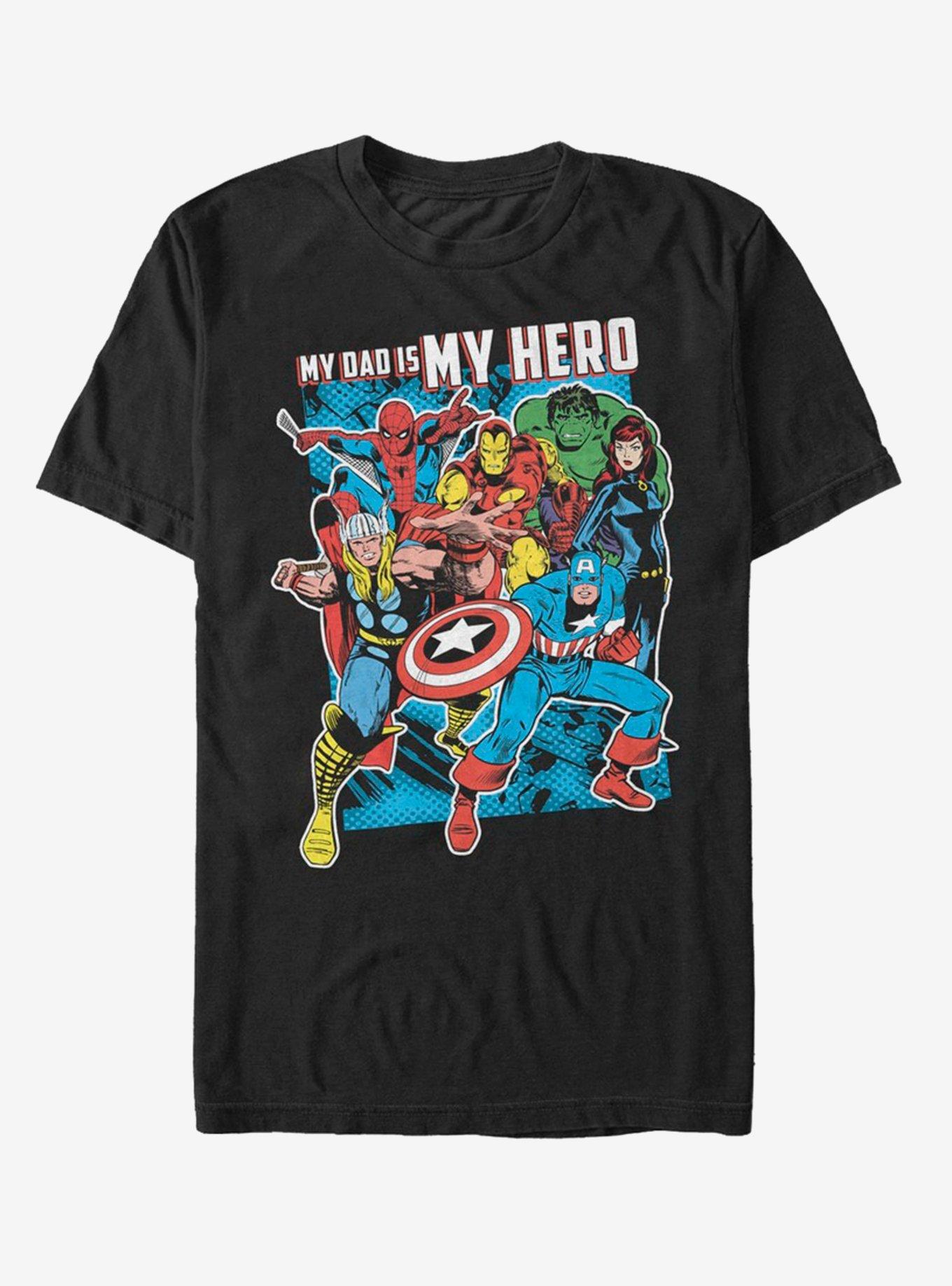 Marvel Hero Dad Heros T-Shirt