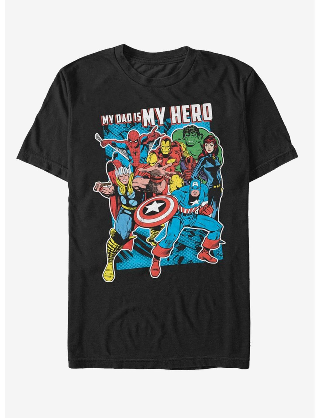 Marvel Hero Dad Heros T-Shirt, BLACK, hi-res
