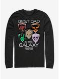 Marvel Guardians of the Galaxy Best Galaxy Dad Long Sleeve T-Shirt, BLACK, hi-res